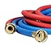 Highcraft CNCT25610L Line, for Hot and Cold Water Supply, Washing Machine Hose Connector EPDM Rubber Tube Cover 10 Ft (Pack of 2 1, Red/Blue