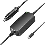 Basicvolt 12V/24V 100W 90W 65W Car Laptop Charger USB C for HP Dell Acer Asus Lenovo Thinkpad Toshiba Samsung Sony and All Type-C Devices Power Adapter