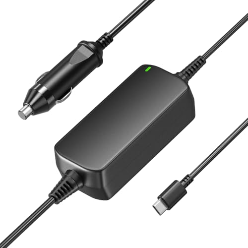 Basicvolt 100W USB-C Caricatore da Auto per Laptop Caricabatterie Accendisigari Alimentatore PC Portatile per Macbook Lenovo HP Dell ASUS Acer Samsung Google