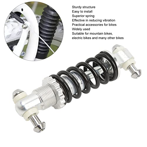 Fahrrad Stoßdämpfer, 125mm 300 LBS 8mm Loch Aluminiumlegierung Federdämpfer, Mtb Gallenfeder Fahrrad Dämpfer Federelement Hinterbau Stoßdämpfer Rahmendämpfer für Mountainbike Rennrad