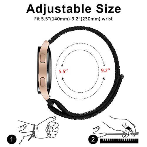 Vanjua 2Pack correas de nylon compatibles con COROS 22 mm miniatura 5