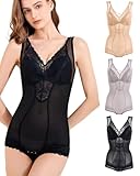 [veimia] 補正下着 ボディスーツ レディース【お腹引き締め・姿勢サポート】 ボディースーツ カップ付き ワンインナー 通気性 伸縮性 オープンクロッチ産後 着圧で全身すっきりシルエット ほどよい締めつけ感 体を美しく見せたい女性へ