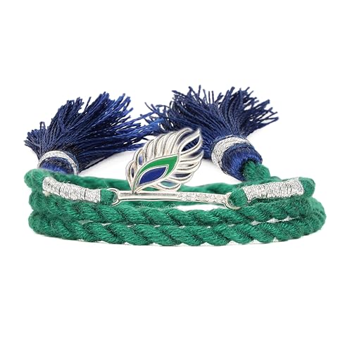 Image of ZAVYA 925 Sterling Silver Oxidised Plated Peacock Silver Rakhi | Rakhi for Brother | Happy Rakshabandhan | With Certificate of Authenticity and 925 Hallmark