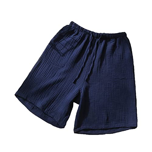 Men's Ultra Soft Sleep Shorts Drawstring Elastic Waist Lightweight Comfy Lounge Pajama Shorts with Pockets