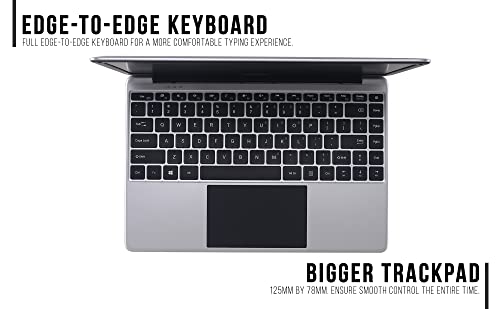 14.1" Full Hd Windows 10 Laptop - Windows 11 Compatible, 128Gb Storage, 4Gb Ram, T90B+ Pro Model Lapbook, Intel Quad Core Cpu, 5Ghz Wifi (Dual-Band Wifi) 2X Wifi Speeds, Supports M.2 Sata Ssd #TOP2