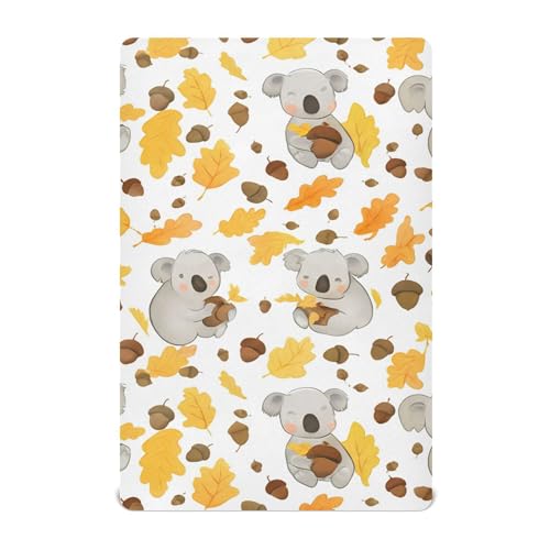 PYBUG Koala Crib Sheet for Girls & Boys, 39x27x5 Inches