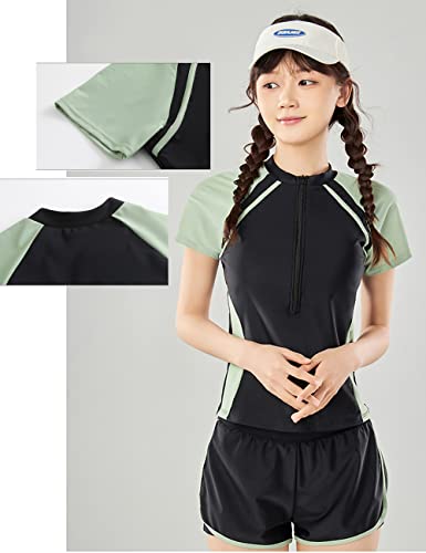 KORADI Conjunto de roupa de banho infantil Rash Guard, roupa de banho de duas peças, roupa de banho