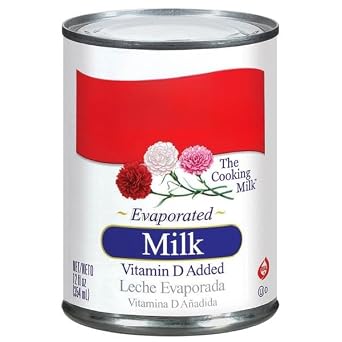 Carnation Evaporated Milk, Vitamin D Added, Rich & Creamy, Ideal for Cooking & Baking, Shelf-Stable Dairy Milk , Adds smooth, velvety consistency to both sweet and savory recipes , Convenient shelf-stable cans ready to use anytime 12 PK 12 oz For Each .. TOTAL NET WT [ 144 OZ , 9 LB ]