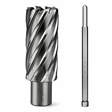 Annular Cutter 3/4 Inch Weldon Shank 1-1/8 Cutting Diameter 2 Cutting Depth Slugger Bits HSS Kit for Magnetic Drill Press