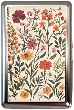 Vintage Card Holder, Vintage-Style Versatile Card & Cash Case, Metal Cases, Vintage Metal Card Holder/Wallets (C)