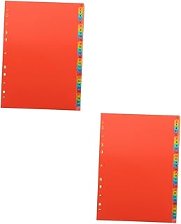 ifundom 2 Conjuntos De Divisor De Índice A4 Divisores De Pasta De Guia Pegajosa Colorida Divisor De Guia De Índice A4 Divisórias De Fichário Protetor Bloco De Notas Marcador Divisor De