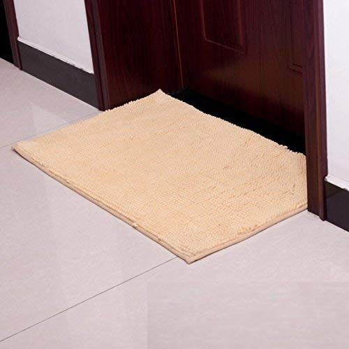 Tapis chenille GZZ anti-tache lavable en machine pour effacer les salissures