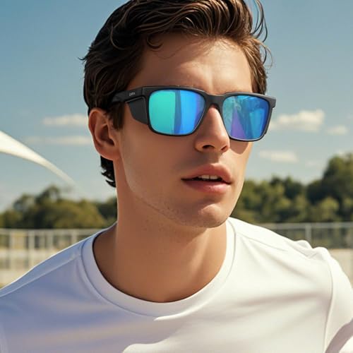 CARFIA Sports Casual Polarized Sunglasses For Men Women With Removable Side Shield, UV 400 Protection CA09212