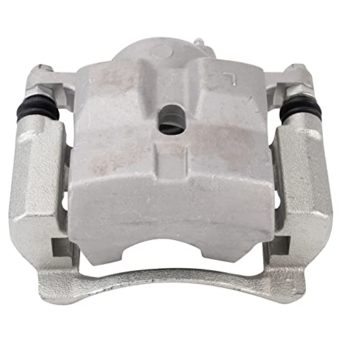 Image of TRQ Front Left Brake Caliper w /Bracket Drivers Side | For 2011-2016 Lexus CT200h 2010-2018 Toyota Prius 2012-2015 Plug-In 2018 Prius Prime