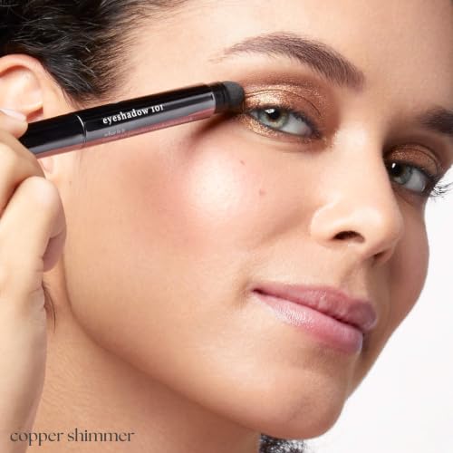 Image of Julep Eyeshadow 101 Cream-to-Powder Waterproof Eyeshadow Stick - Copper Shimmer - Long-Lasting, Buildable, Crease-Proof, Cruelty Free, Shimmer Finish with Built-In Smudger