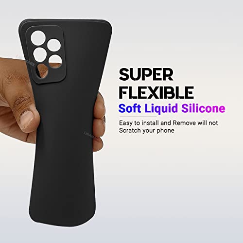 LIRAMARK Silicone Soft Back Cover Case for Samsung Galaxy A52 / Galaxy A52s 5G (Black) 4 41JlEaKiv L