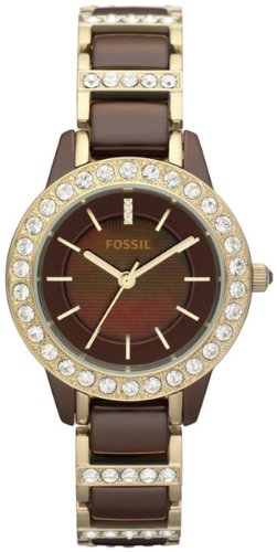 Fossil Jesse Gold-Tone Stainless Steel Bracelet Ladies Watch CE1059