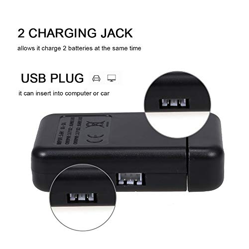 Ajcoflt Carregador De Bateria Drone 2 Em 1 Para Csj-X7 Beast Sg906 Sg906 Pro X193 AcessóRios Rc De C