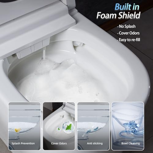 Smart Toilet With Bidet Built in Automatic Modern Intelligent Tankless Toilet U Widening Heated Seat With User Definition Foot Sensor Flush Warm Water Dryer - image 2