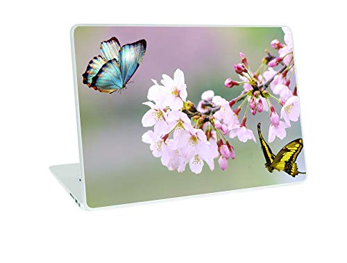 Image of GalaxsiaTM Butterfly D9 Vinyl Laptop Skin /Sticker /Cover /Decal Compatible for Any 15 inch-15.6 inch Inches Laptop (Hp /Dell /Sony /Acer /Lenovo /Asus. Etc) Or Notebook.