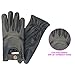 Mens Real Soft Leather Slim fit Retro Style Classic Dress Fashion Driving Gloves 508 (508-Black, XL)