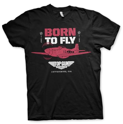 Top Gun Maverick t-shirt homme Born to Fly haut manches courtes coton