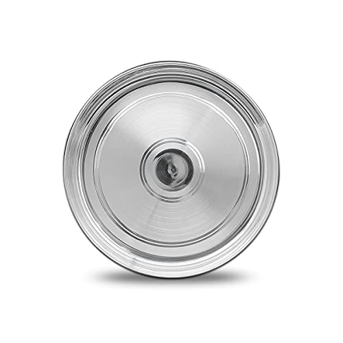 Image of MAA SILVER Pure Silver 6 Inch Pooja Thali for Gifting, Religious & Pooja /Puja Use(97 Purity)(150 Grams)