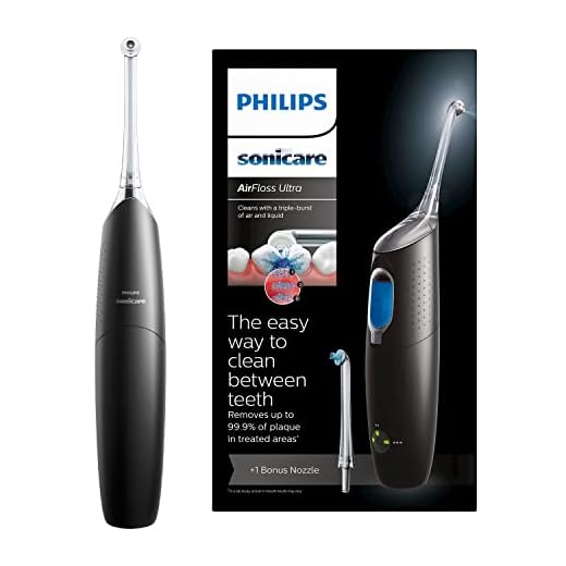 Philips HX8438/03 Sonicare AirFloss Ultra Mundusch för Interdental Rengöring, Svart