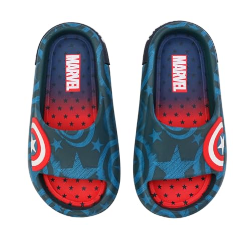 Ground Up Marvel Boys Captain America Comfort Slide2