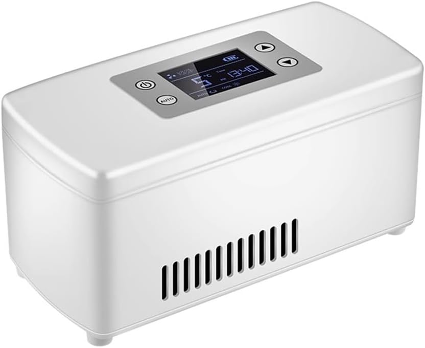 Portable Insulin Refrigerator with Temperature LED Display USB Charging 12V Suitable for Outdoor Camping RV