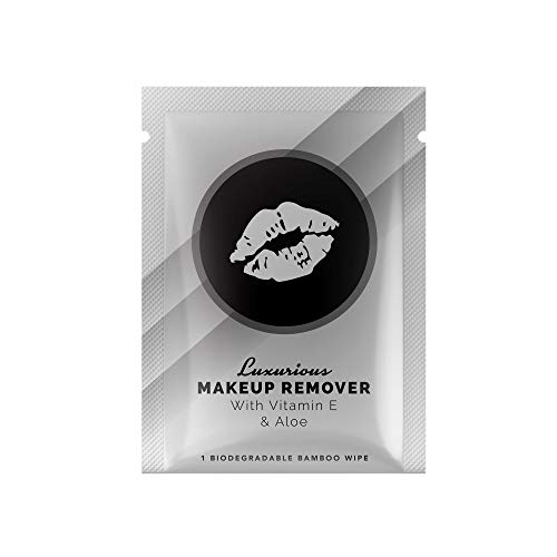 Anon Make Up Remover Wipes 10ct | Individually Wrapped Natural Vitamin E and Aloe Vera | Bamboo Mini Makeup Wipes | AirBnB’s Choice for Convenient Single Use Face Wipes | Paraben and Alcohol Free
