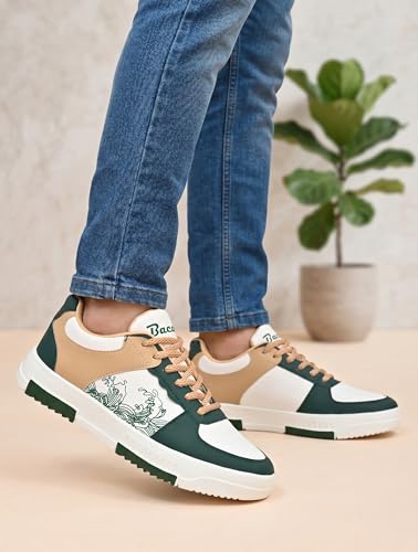 Image of CHICAGO-01 Stylish Casual Mid Top Sneaker and Trendy Shoes with Laces for Men & Boys, Perfect, College, Parties and Outings, Lightweight, Comfortable, and Durable for All-Day Use