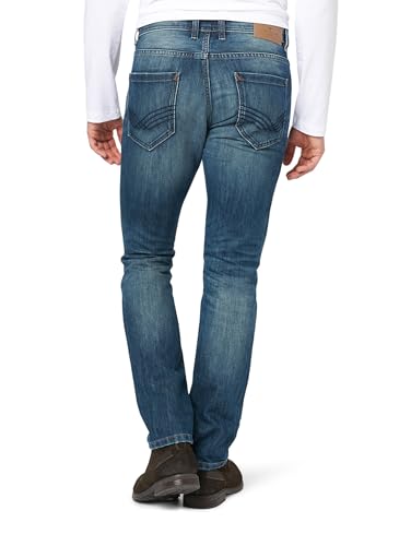 TOM TAILOR Herren Jeanshose Jeans 1/1 Josh Regular Slim Blau (Mid Stone Wash Denim 1052), W30/L30 (Herstellergröße: 30) – Ansicht 5