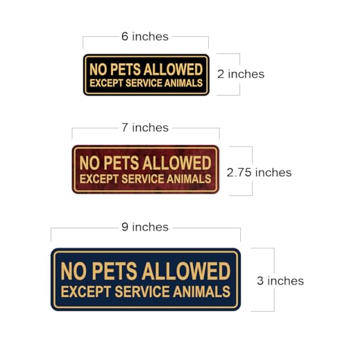 Panneau No Pets Allowed Except Service Animals pour l'accès des chiens guides