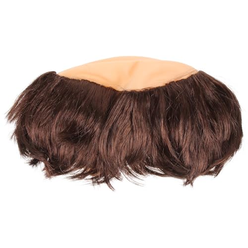 Peluca de monje calvo para cosplay de látex cómodo y disfraces de Halloween para hombre