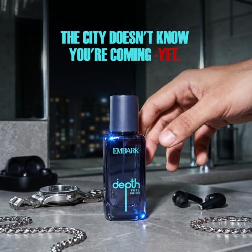 Image of EMBARK Depth Fuel Long Lasting Perfume for Men | 20ml Eau De Parfum | Citrus Aromatic Premium Fragrance | Gift for Men