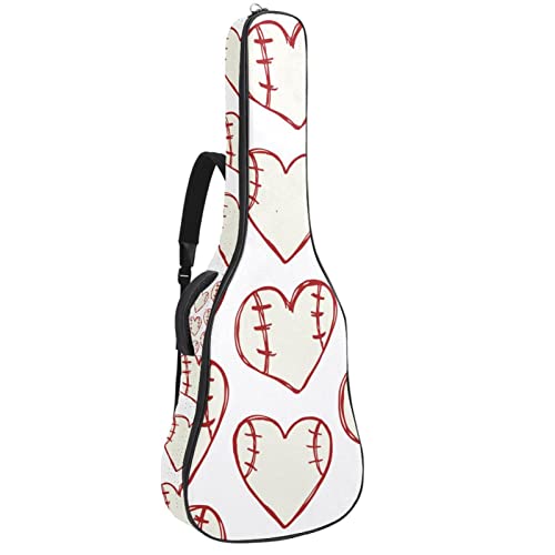 Housse de transport rembourrée pour guitare de baseball – Imperméable – Oxford – Avec bandoulière réglable - Les Beatles, Paul McCartney, John Lennon, RIngo Starr, George Harrison Housse de transport rembourrée pour guitare de baseball - Imperméable - Oxford - Avec bandoulière réglable