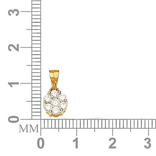 Avsar 18k (750) Yellow Gold and Diamond Pendant for Women - Image 3