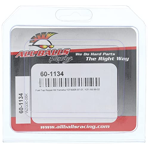 Image of All Balls Racing Fuel Tap Repair Kit 60-1134 Compatible With /Replacement For Yamaha YZF-R6 1999-2002, YZF600R 1997-2007