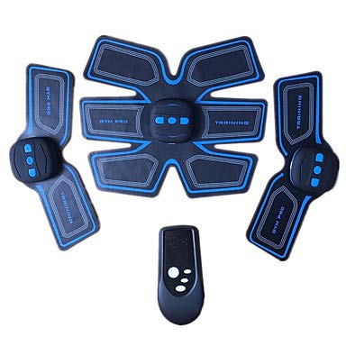 Estimulador de Abdominales Cinturón de tonificación Abdominal EMS Abs Trainer Deportes Silicona PU (Poliuretano) de Resina ABS Ejercicio y Fitness Entrenamiento de Gimnasio Smart Electrónico