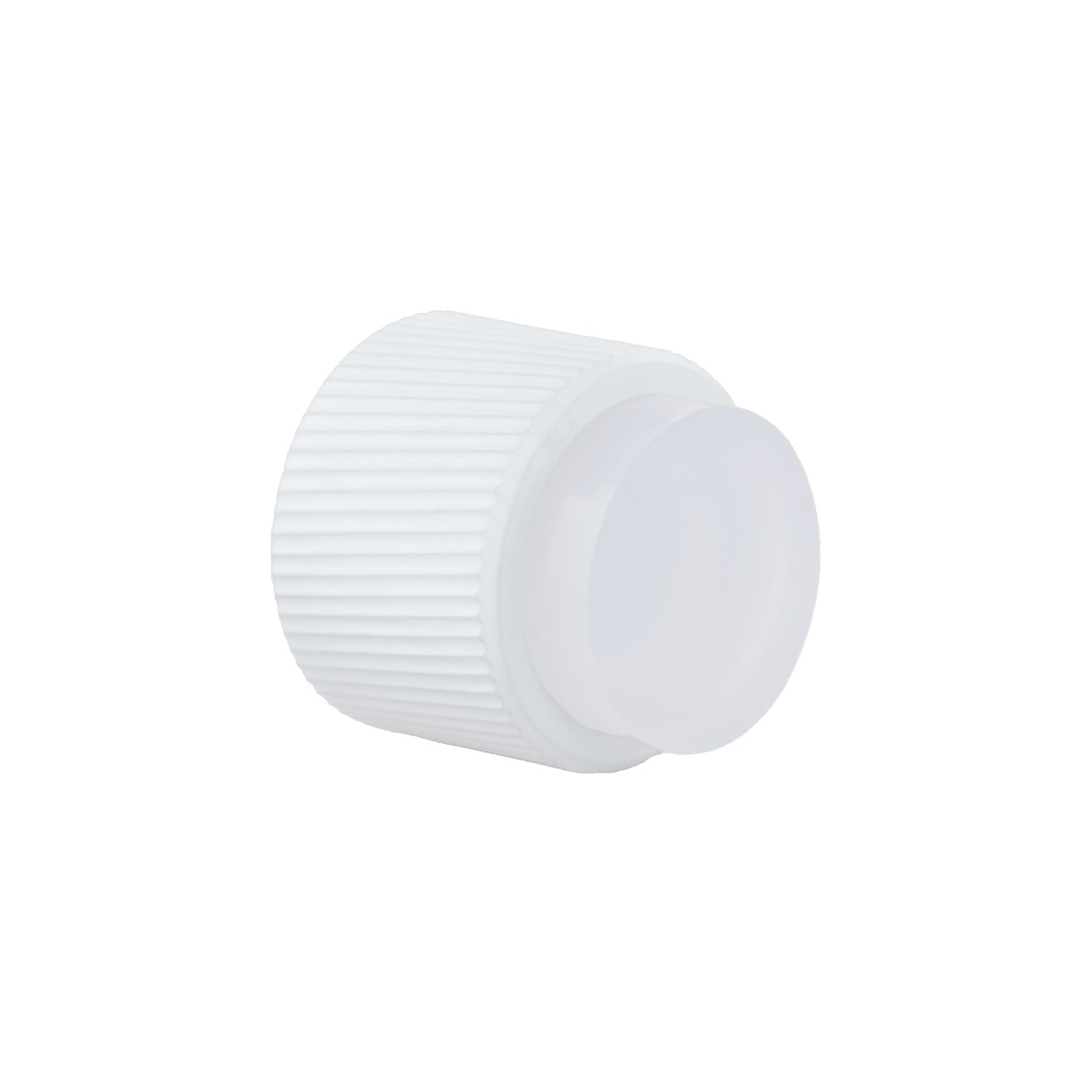 EVI Herrajes | Design Wall Door Stop - Linear Knurling - 28x28 mm - White Lacquered Steel - Adhesive and Screw Mounting