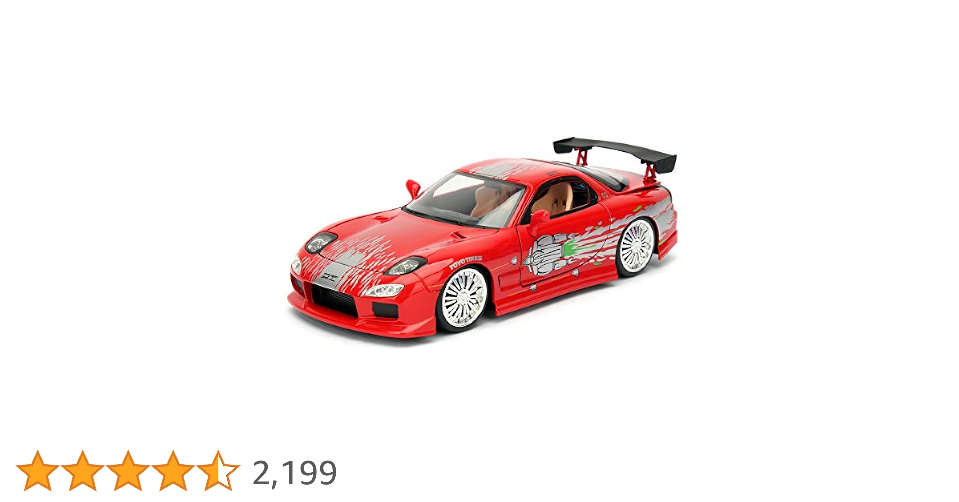 1:24 ワイルドスピード DOM&#39;S MAZDA RX-7 Amazon | JADA TOYS ミニカー 1/24サイズ FAST&FURIOUS Dom's