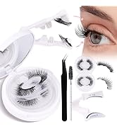 Magnetic Eyelashes 2 Pairs Cat Eye Natural Lashes Magnetic lashes with Applicator Magnetic Lashes...
