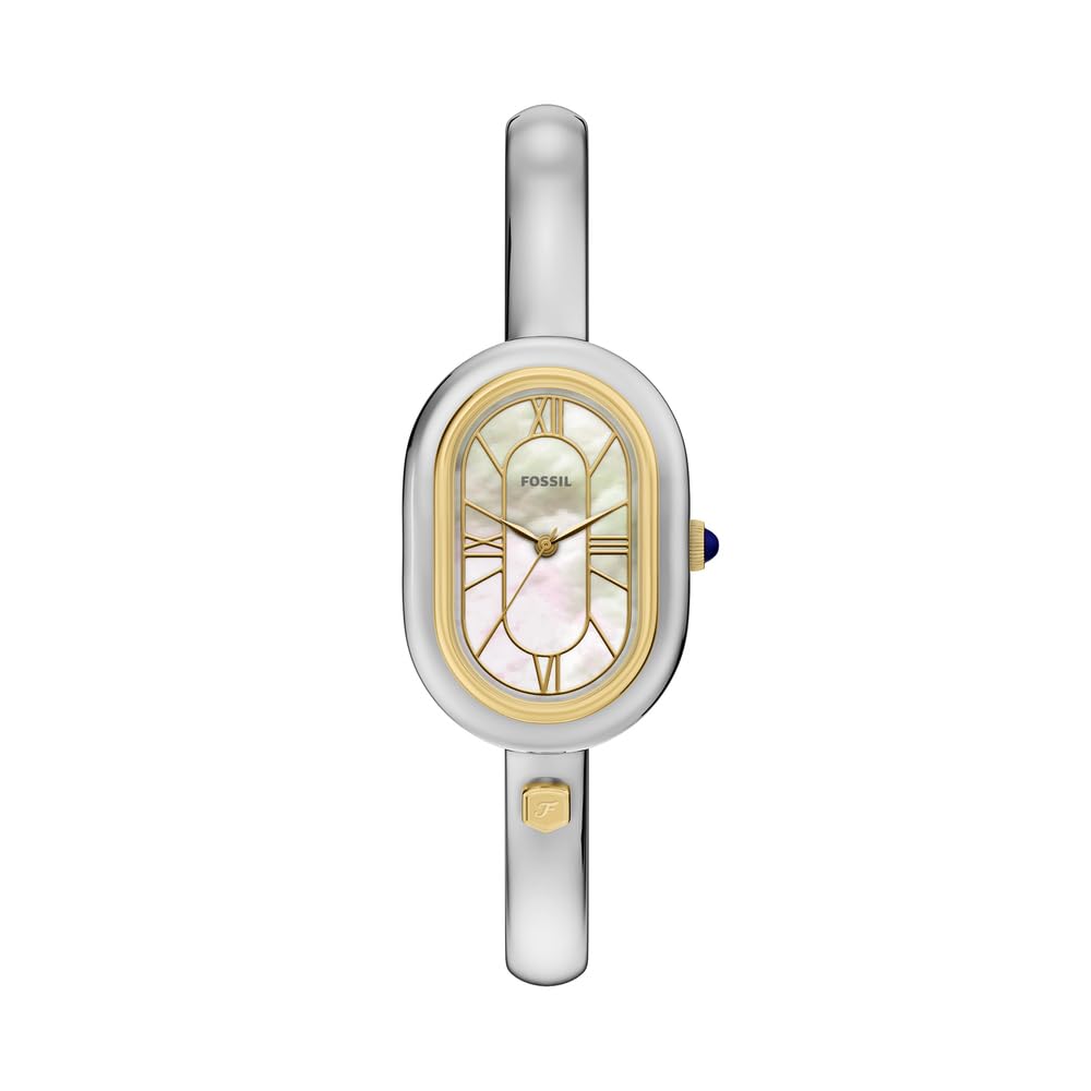 Fossil Womens Sloan Three-Hand Stainless Steel Watch, Es5455