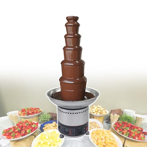 Removable 5-Tier Chocolate Fountain Machine - Melting Function for Dipping,