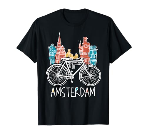 Amsterdam Les Pays-Bas Vintage Souvenir Cadeau T-Shirt