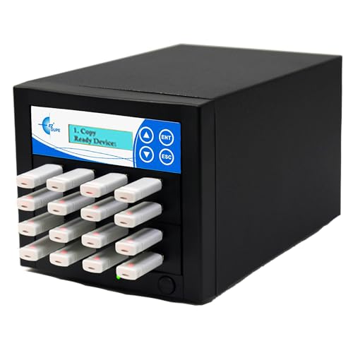 EZ DUPE 1 to 15 USB Pantera Duplicator - 2GB/Min - Multiple USB Flash Media Thumb Drive Standalone Copier & Eraser/DOD Sanitizer - at Copy Speed up to 35MB/Sec (U15-SSPX8) - Thumbnail 2
