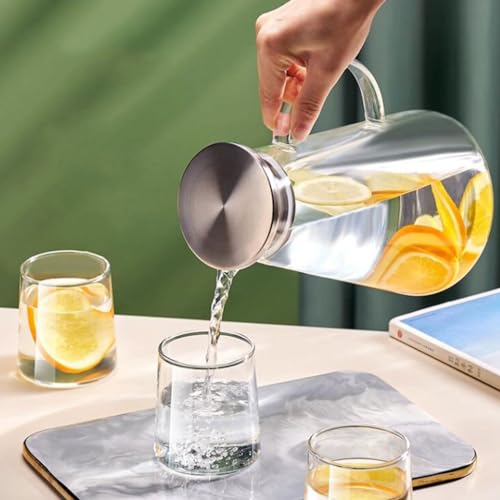 Hervidor de té de fruta de 1800 ml con manejo fácil para servir sin derrames 7