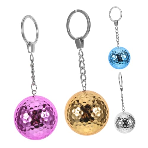 Porte-clés Boule de Golf Double Anneome | Lot de 4 Pendentifs Décoratifs pour Sac