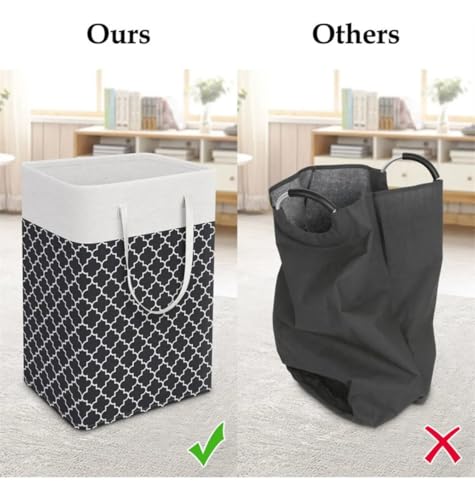 Nesrefyn 2 Pack Large Collapsible Laundry Baskets – Waterproof Laundry Hamper with Easy Carry Handles,Laundry Bags for Room, Bedroom, Bathroom, College Dorm, Storage and organization, (Black, 2 x 75L) - Cosy Home Interiors Nesrefyn 2 Pack Large Collapsible Laundry Baskets – Waterproof Laundry Hamper with Easy Carry Handles,Laundry Bags for Room, Bedroom, Bathroom, College Dorm, Storage and organization, (Black, 2 x 75L) - Image 5